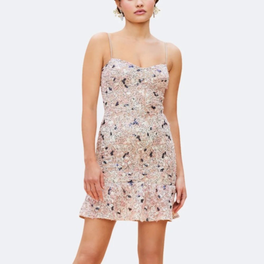 Dress the Population Pink Sequin Mini Dress